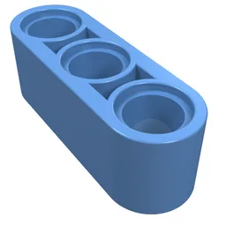 Technic Beam 1 x 3 Thick / Medium Blue