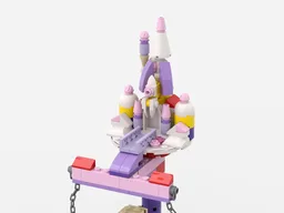 Tensegrity Sculpture - Float Pink Castle