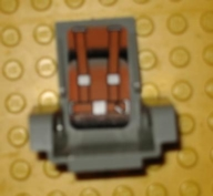 Lego Technic Seat 3 x 2 Base with Orange Cushions and Seat Belts Pattern (Sticker) - Set 8465