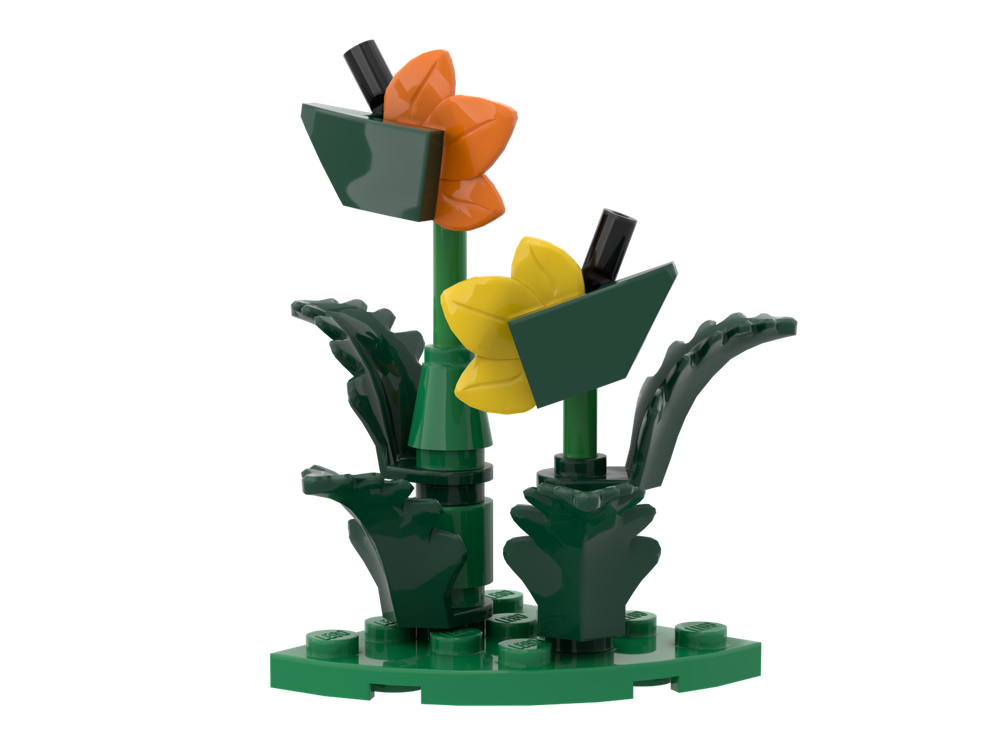 Lego Mini-Fig Scale Birds of Paradise