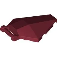 Windscreen 6 x 4 x 1 Hexagonal with Handle / Dark Red