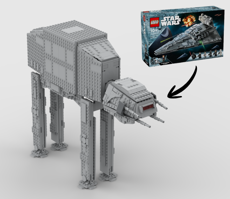 Lego AT-AT Alternate Build Using Set 75394