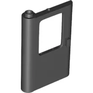 Door 1 x 4 x 5 Train Left - Thick Support Bottom / Black