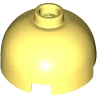 Brick Round 2 x 2 Dome Top, Hollow Stud / Bright Light Yellow
