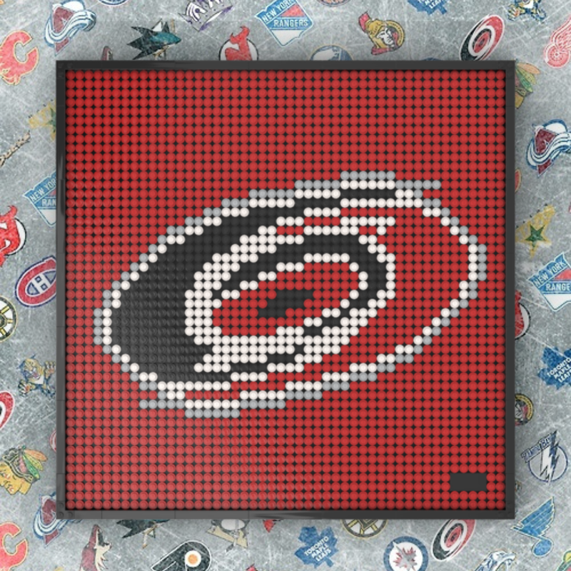 Lego NHL Art - Carolina Hurricanes