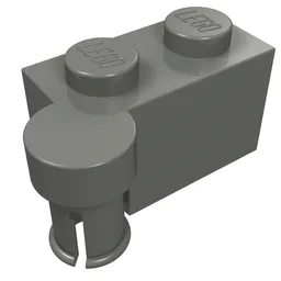 Hinge Brick 1 x 4 [Upper] / Dark Bluish Gray