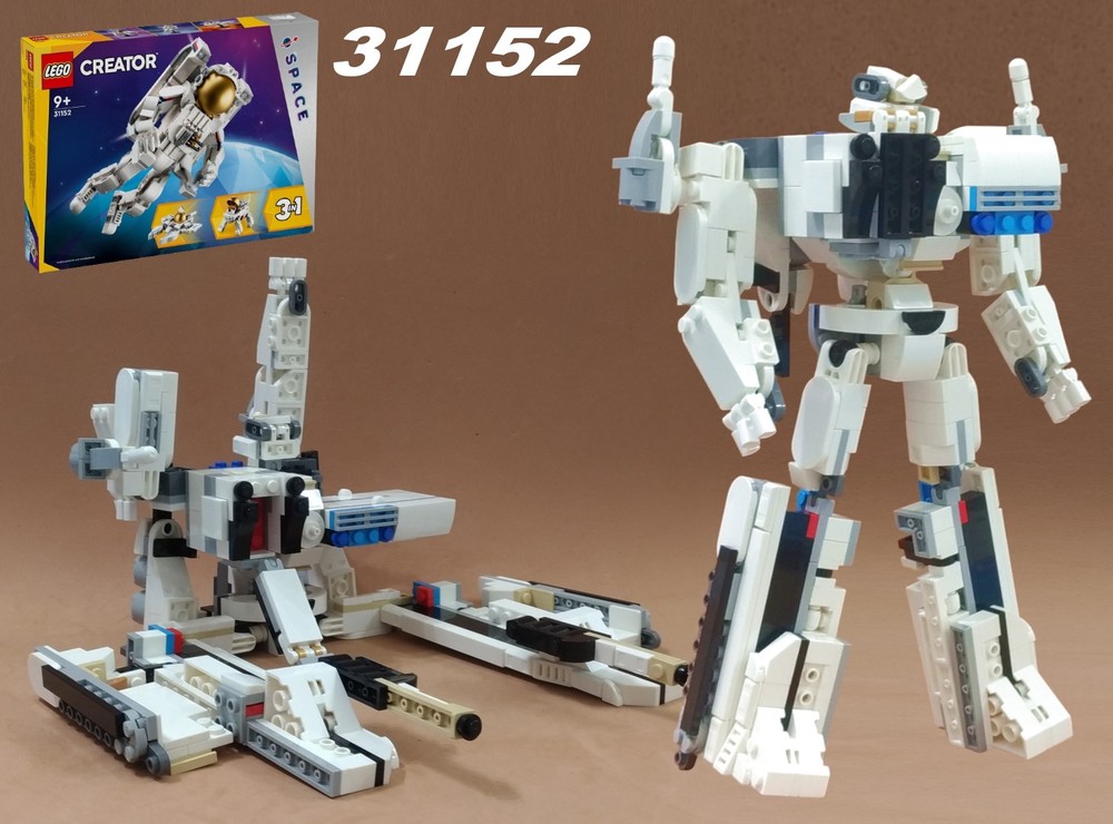 Lego Transformer Metroplex using LEGO Creator 31152