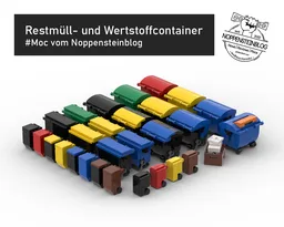Restmüll- und Wertstoffcontainer | residual and recyclable garbage can