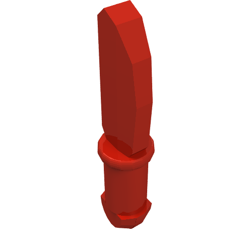 Lego Equipment Cutlery - Knife [Kitchen Implements Kit] / Red