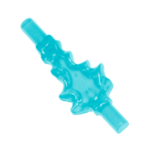 Lego Wave / Power Burst / Flame, Bolt Small with Bar Ends / Trans-Light Blue