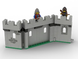 Wall section to go with 80s Castle sets