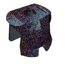 Minifig Neckwear Armor Breastplate with Leg Protection [Plain] / Speckle Black-Copper