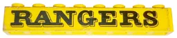 Brick 1 x 8 with Black 'RANGERS' Pattern (Sticker) - Set 372-1