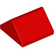 Brick Sloped 45° 2 x 2 Double / Red