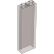 Brick 1 x 2 x 5 without Side Supports / Trans-Brown