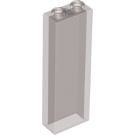 Lego Brick 1 x 2 x 5 without Side Supports / Trans-Brown