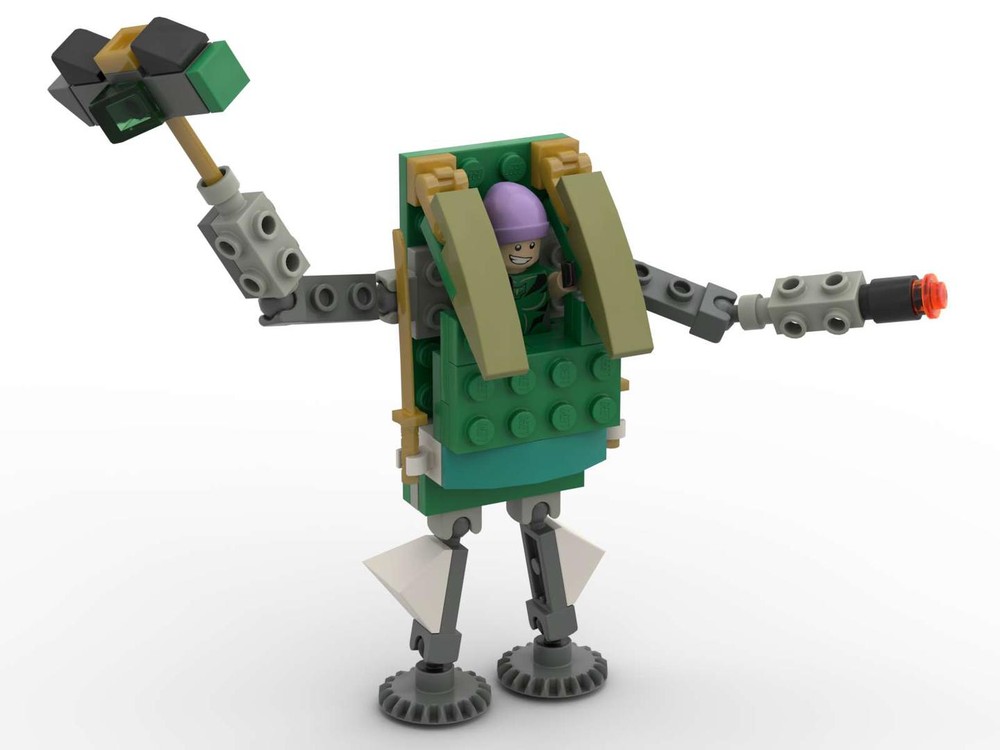 Lego Green avatar robot