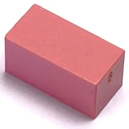 Modulex Tile 1 x 2 without Internal Support / Modulex Pink
