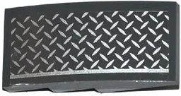 Slope, Curved 4 x 2 with Tread Plate and Silver Line Pattern Model Left Side (Sticker) - Set 75919
