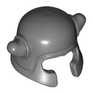 Microfig Helmet with Horns / Dark Bluish Gray