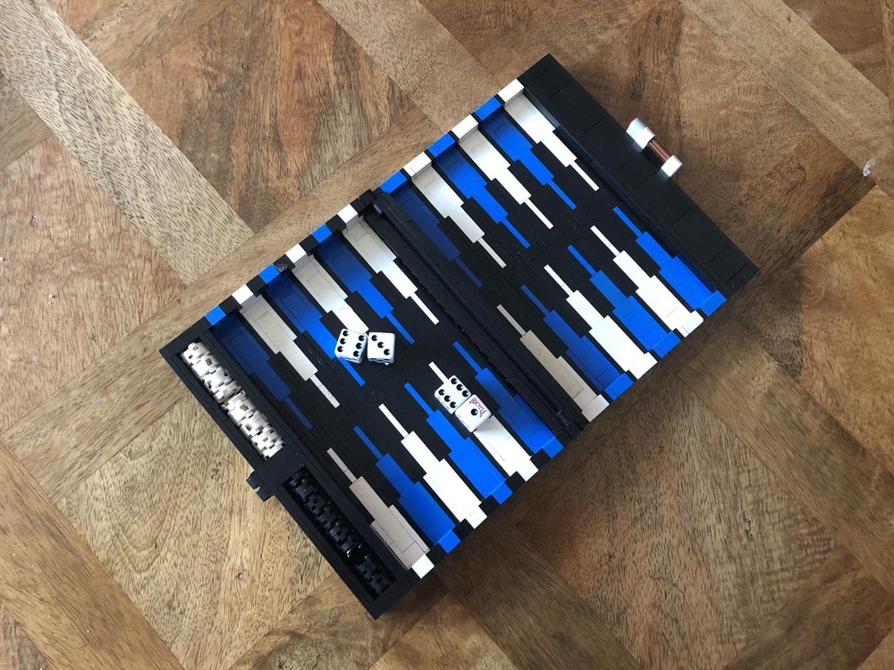 Lego Backgammon board