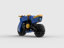 Blue Rocket Motorcycle