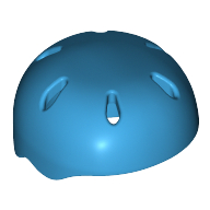 Lego Helmet, Sports, with Vent Holes [Plain] / Dark Azure