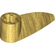 Technic Tooth 1 x 3 with Axle Hole [Hollow Underside] / Pearl Gold
