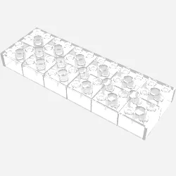 Brick 4 x 12 / Trans-Clear