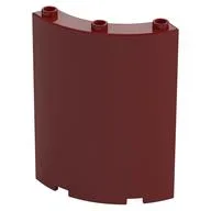 Panel 4 x 4 x 6 Quarter Cylinder / Dark Red
