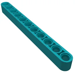 Technic Beam 1 x 11 Thick / Dark Turquoise