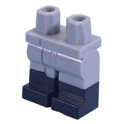 Lego Hips with Light Bluish Gray Legs and Black Boots Pattern with Coat print