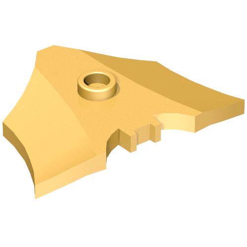 Lego Shield with Stud (Batman) / Pearl Gold