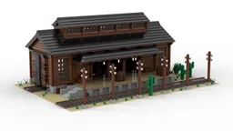 Western - Hangar à marchandises - Goods shed - MOC