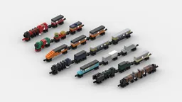 Teeny Trains, Volume I: 10194, 10219, 10233, 10254, 10277, 75955, 21344