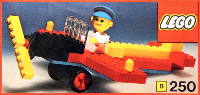 Lego Aeroplane and Pilot
