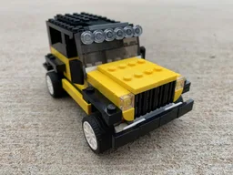 76897 Yellow Jeep Wrangler