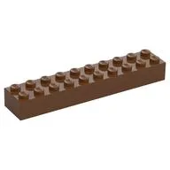 Brick 2 x 10 / Reddish Brown
