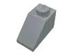 Brick Sloped 45° 2 x 1 with Bottom Pin / Pearl Light Gray