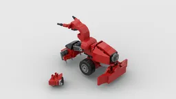 40517 Single-Axle Tractor with Snow Plough, Harrow, and Front Weight