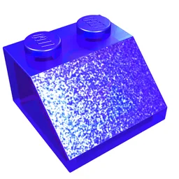 Brick Sloped 45° 2 x 2 / Trans-Purple