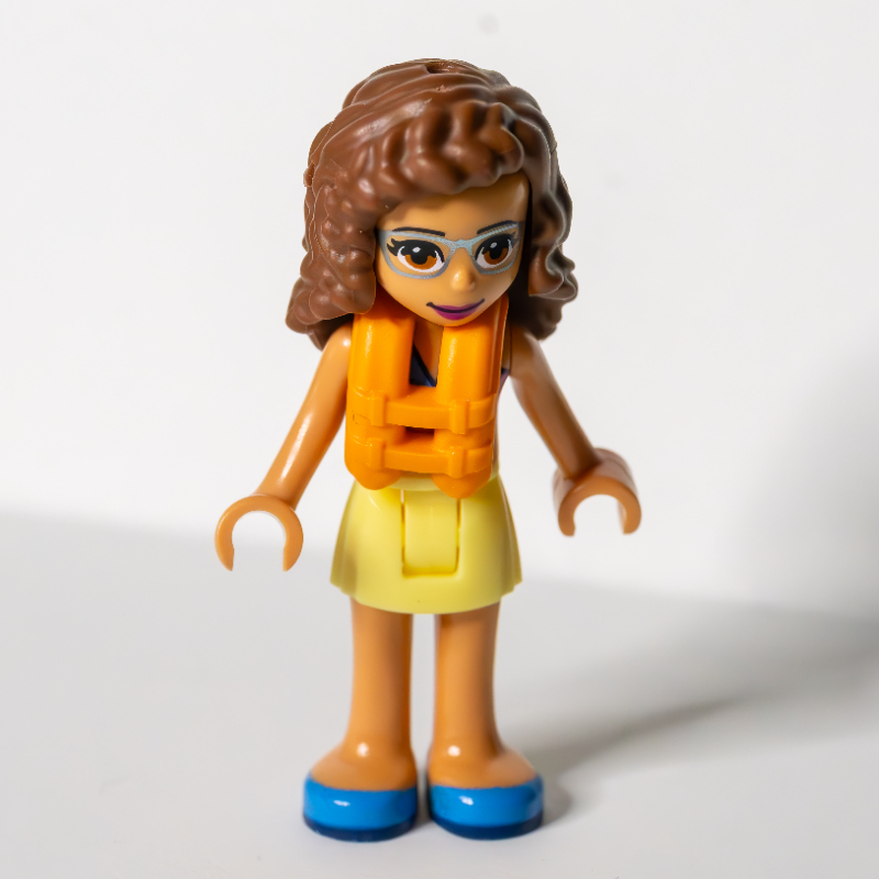 Lego Olivia - Dark Pink Bikini, Bright Light Yellow Skirt