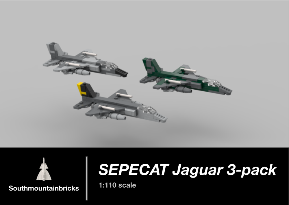 Lego SEPECAT Jaguar 3-pack [1:110 scale]