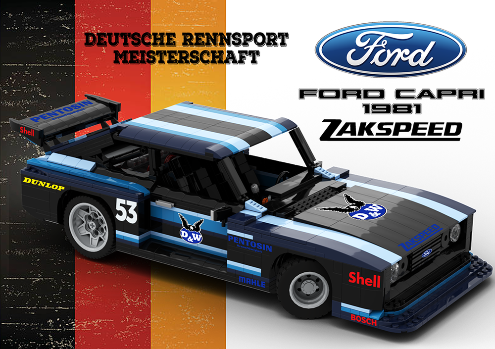 Lego Ford Zakspeed Capri - Mk III - 1981 - D&W