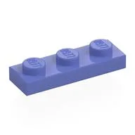 Plate 1 x 3 / Blue Violet