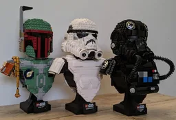 Lego Bust Collection (Bounty Hunter, Trooper and Pilot)