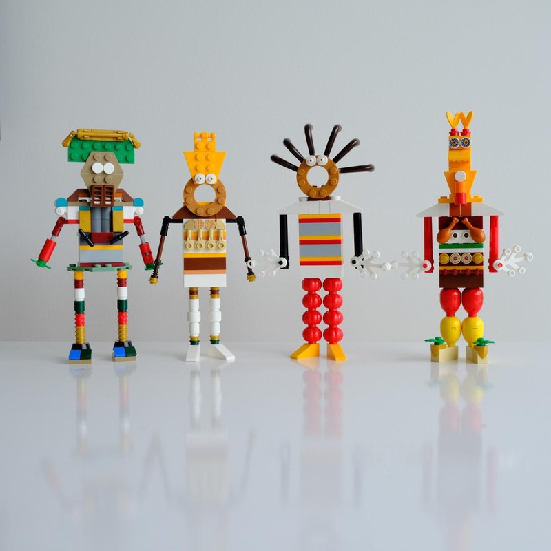 Lego African Tribal Dolls