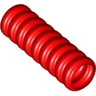 Hose, Ribbed 7mm D. 3L / 2.4cm / Red