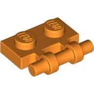 Plate Special 1 x 2 Side Handle [Free Ends] / Orange