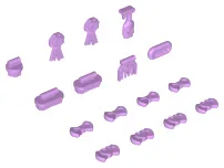 Friends Accessories, Animal Show and Grooming Supplies, 16 in Bag (Multipack)